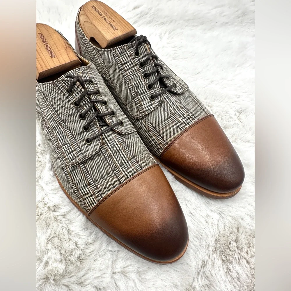 TAFT Jack Shoe London Plaid Leather Oxfords Size 10 Taft‎ The Jack Shoe - London plaid Oxfords Men main image 4